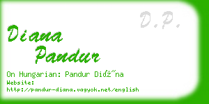 diana pandur business card